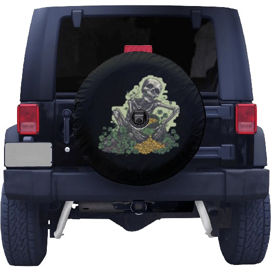 St Patricks Skeleton Pot of Gold Spare Tire Covers