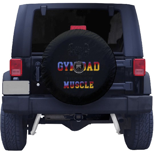gym dad like a normal dad only much more muscle fo Spare Tire Covers