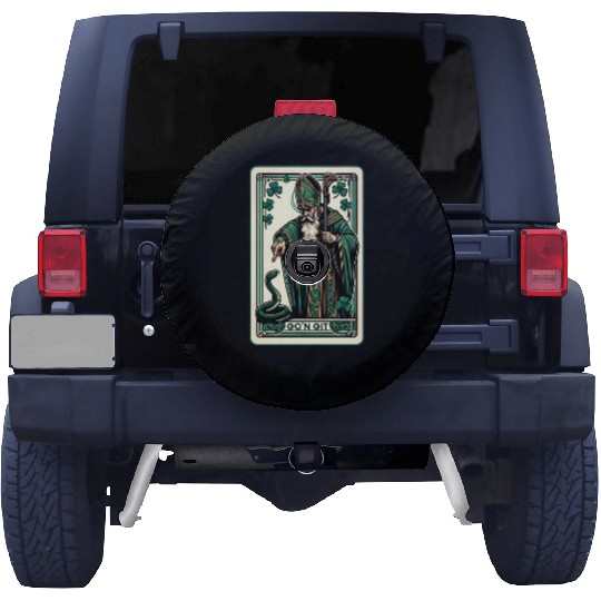 Tarot Card Funny Go'n git St.Patricks Day Spare Tire Covers