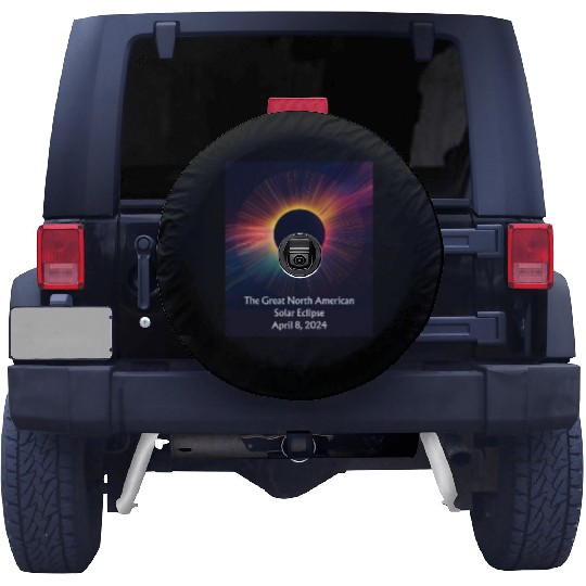 Celestial Dance: Solar Eclipse Spare Tire Covers