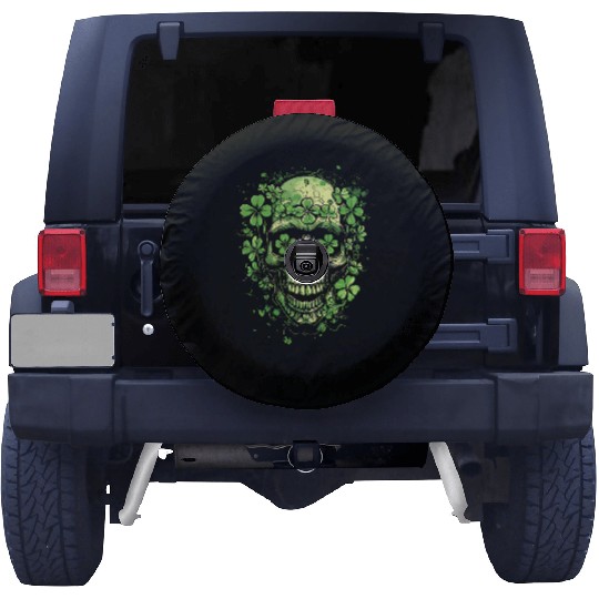 Shamrock Skull Clover Saint Patrick's Day Spare Tire Covers