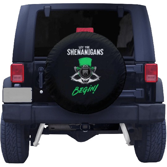 Let The Shenanigans Begin! Raccoon Irish Spare Tire Covers