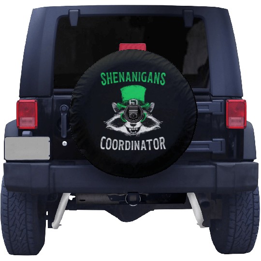 Shenanigans Coordinator Cute Raccoon Funny Spare Tire Covers