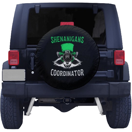 Shenanigans Coordinator Cute Raccoon Funny Spare Tire Covers