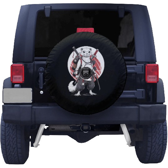 Ninja Samurai Anime Ferret Manga Warrior Spare Tire Covers
