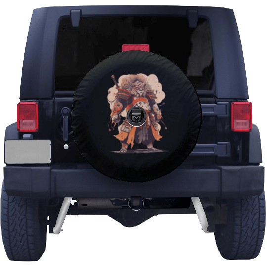 Samurai Katana Sword Anime Lion Manga Warrior Spare Tire Covers