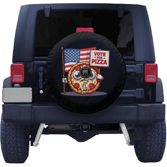 Vote Pizza: US Election Special Spare Tire Covers