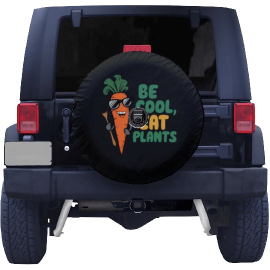 Cool Carrot In Sunglasses Spare Tire Covers