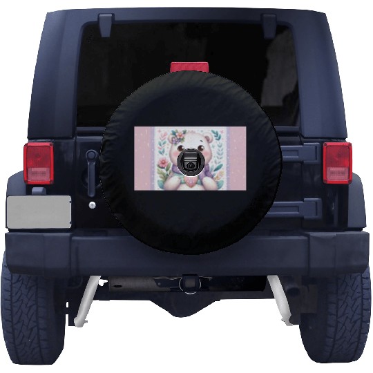 Cute Cuddly Bear: Happy Mother's Day Spare Tire Covers