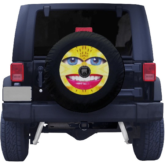 Smile Face Have a Nice Day Promote Happiness Joy Spare Tire Covers