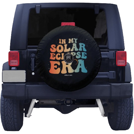 Groovy In My Solar Eclipse Era April 8, 2024 Spare Tire Covers