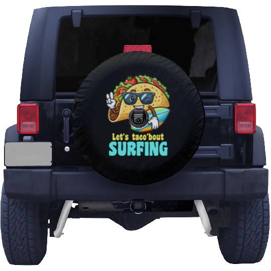 Let's Taco 'Bout Surfing Summer Fun Spare Tire Covers