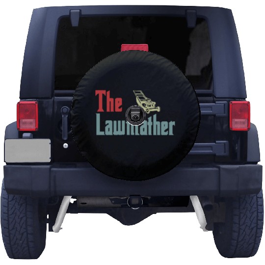 Lawn Mowing Lawnfather Father's Day Funny Spare Tire Covers