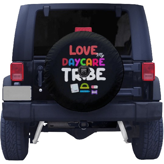 Love My Daycare Tribe Teacher Kindergarten Spare Tire Covers