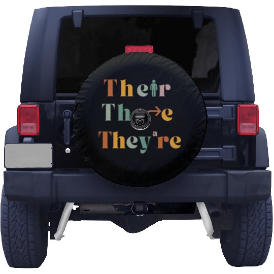 Their There They re Funny English Teacher Gramma Spare Tire Covers