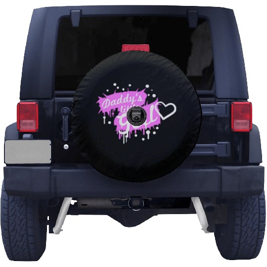 Daddy's Little Girl Saying Girl Drops Graffiti Spare Tire Covers