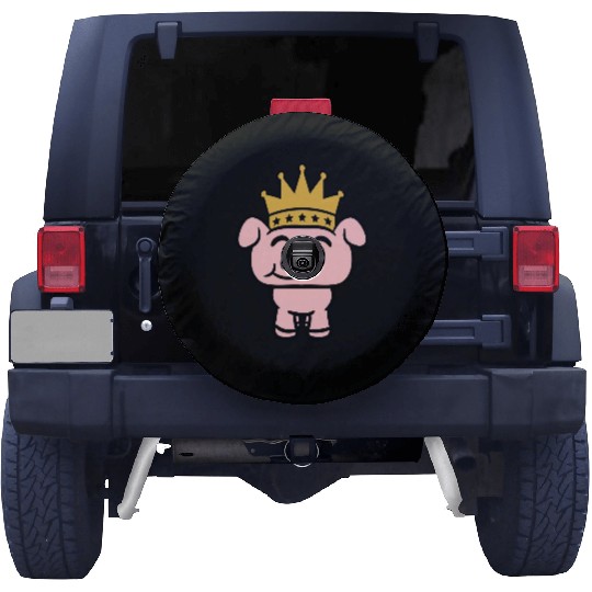 Pig King Queen Crown Prince Princess Piggy Piglet Spare Tire Covers