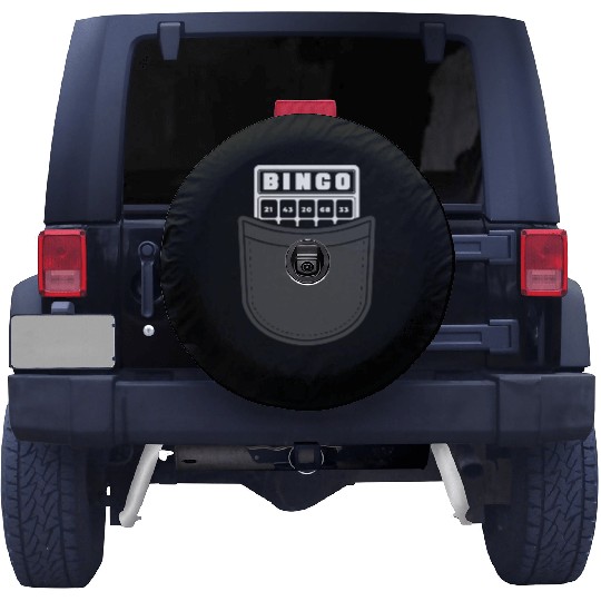 Fake Pocket Bingo Player Spare Tire Covers