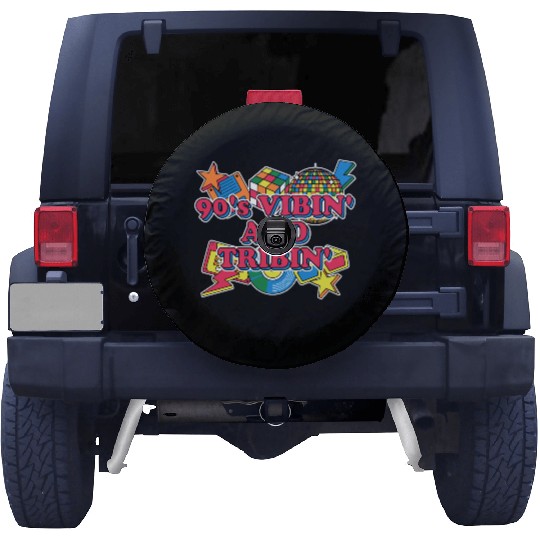 90s Vibin and Tribin 1990 Cool Chill Easygoing Par Spare Tire Covers