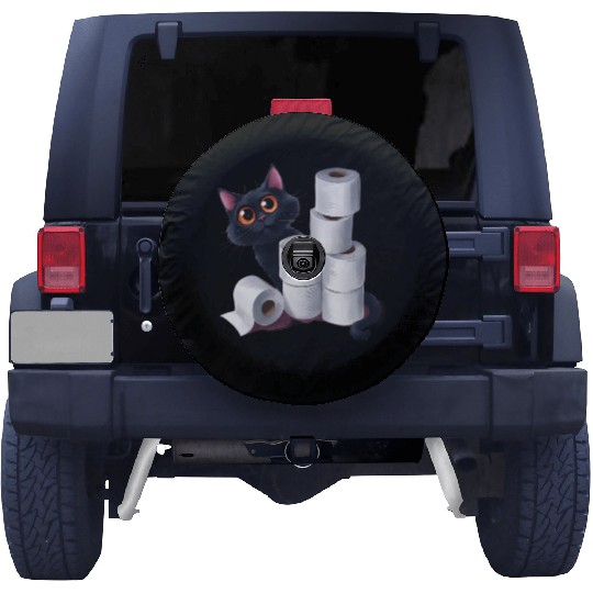 cute cat ,Embrace this lightweight and unique Spare Tire Covers