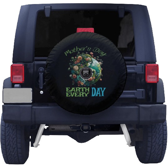 Green Mother's Day Earth Every Day Love Our Planet Spare Tire Covers