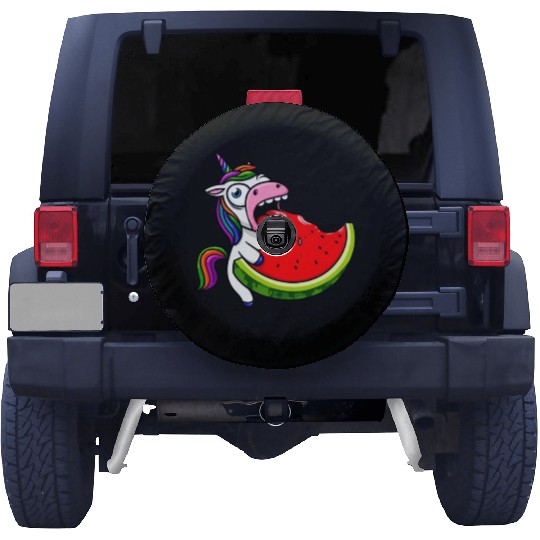 Unicorn Melon Sweet Comic Crazy Funny Quirky Spare Tire Covers