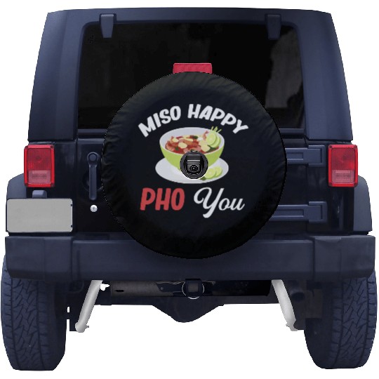 Miso Happy Pho You Asian Chinese Cuisine Spare Tire Covers