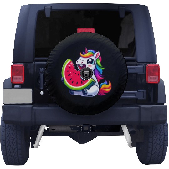Unicorn Watermelon Summer Design Spare Tire Covers