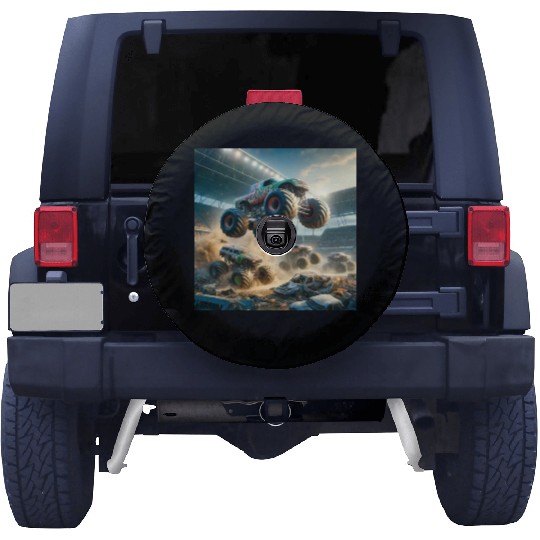 Monster Madness Monster Trucks Spare Tire Covers