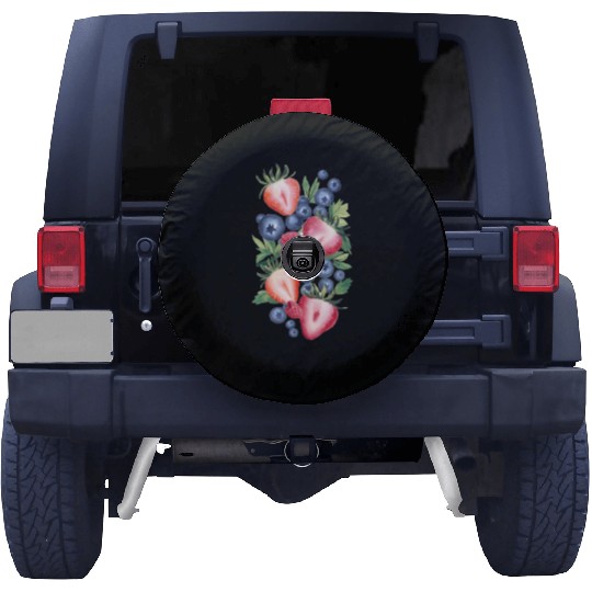 Sugary World of Berry Bliss Spare Tire Covers