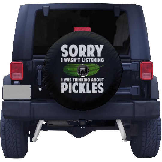 Pickle Design Cucumber Dill Pickle Lover Spare Tire Covers