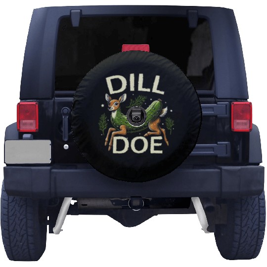 Raunchy Vulgar Naughty Gag Dill Pickle Deer Doe Spare Tire Covers