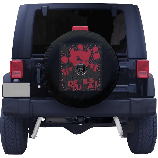 Happy birthday bevels tuna Spare Tire Covers