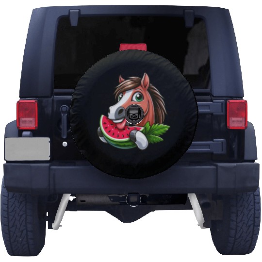 Horses Horse Lover Farmer Melon Summer Spare Tire Covers