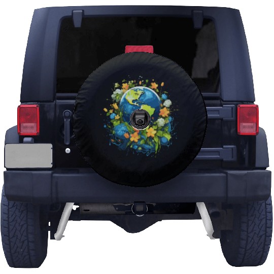 Respect Your Mother Earth Day Save Our Planet Spare Tire Covers