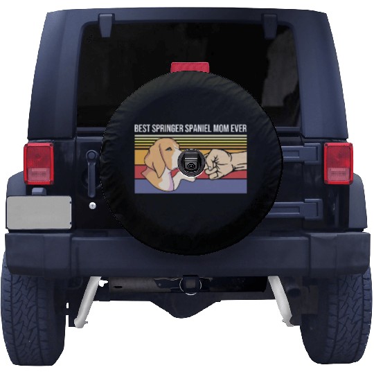 Retro Mothers Day Dog Lover Springer Spaniel Mom Spare Tire Covers