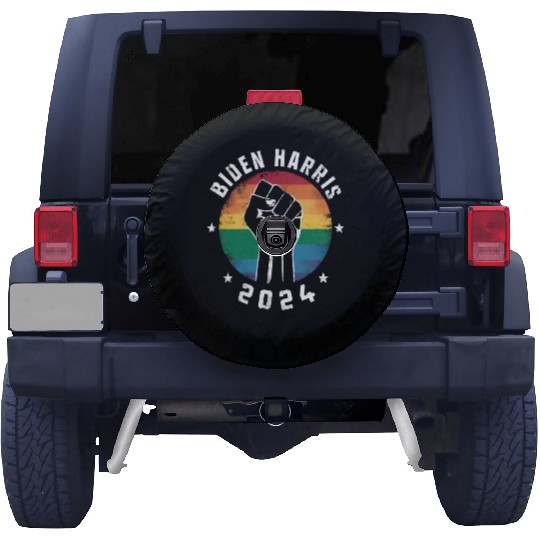 Biden Harris 2024 LGBT Rainbow Gay Pride Election Spare Tire Covers