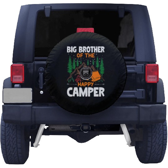 Big Brother of The Happy Camper Hiking Lover Spare Tire Covers