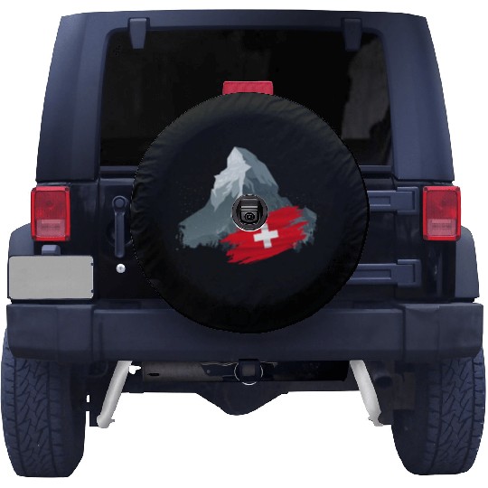 Vacation Skiing, Hiking, Mountain Switzerland Spare Tire Covers