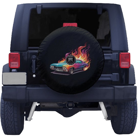 Retro American Racing Muscle Car Spare Tire Covers