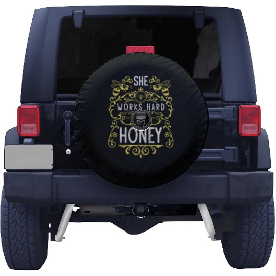Bee Nature Flower Meadow Beekeeper Spare Tire Covers
