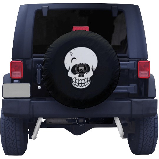 Ghosts and Creepy Masks Spare Tire Covers