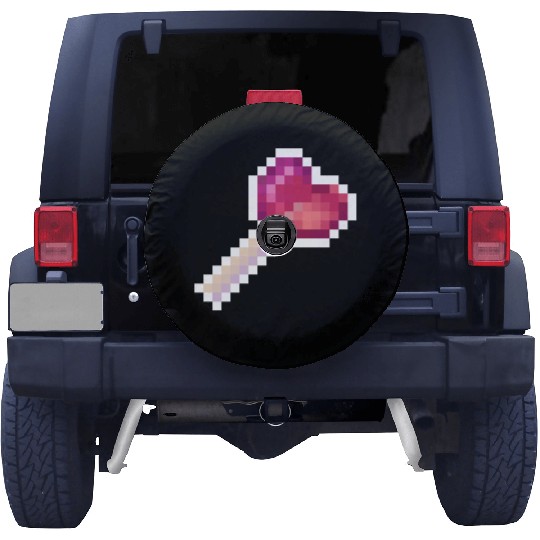 Pixel Art Sprite Cute Heart Lollipop Spare Tire Covers