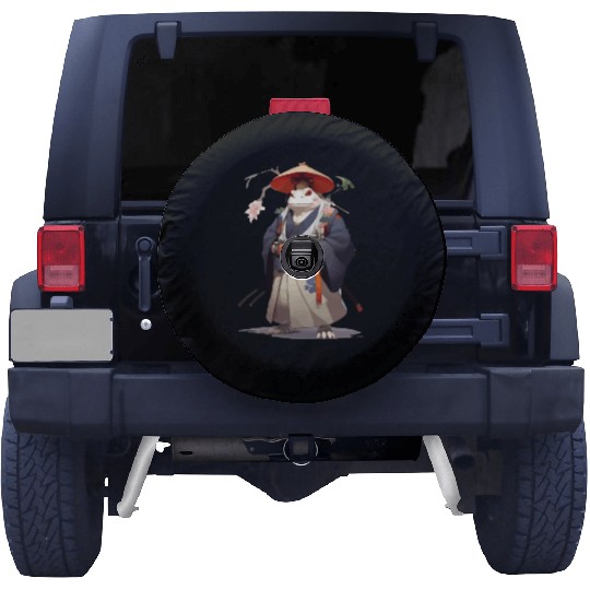 Anime Samurai Frog Spare Tire Covers