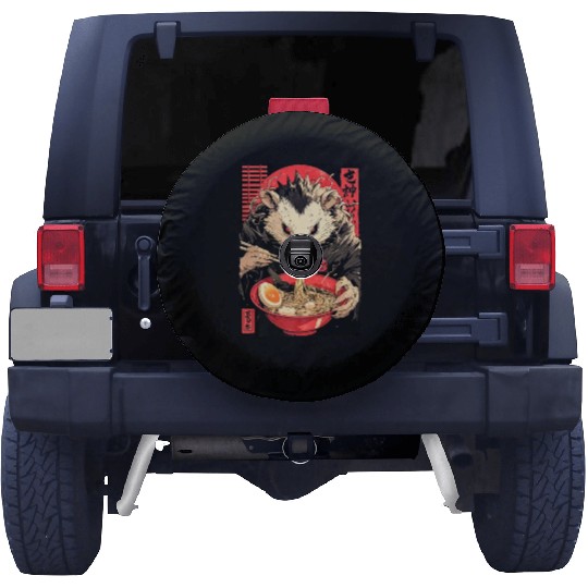 Opossum Ramen Japanese Manga Anime Spare Tire Covers