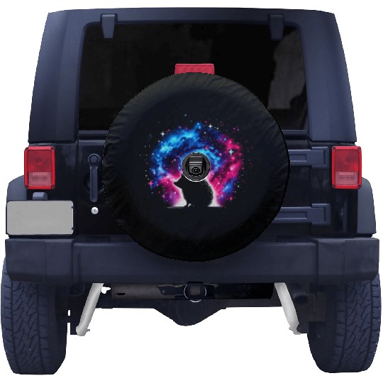 Cool Hedgehog Galaxy Space Art Spare Tire Covers