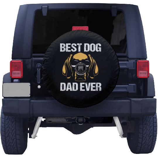Fathers Day Dog Wearing Sunglasses Weimaraner Dad Spare Tire Covers