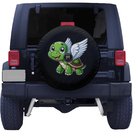 Turtle Angel Wings Halo Farm Farmer Spare Tire Covers