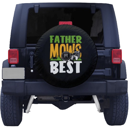 Landscaper Gardener Dad Lawn Mowing Spare Tire Covers