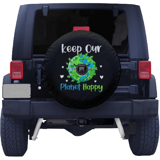 keep Our Planet Happy Spare Tire Covers